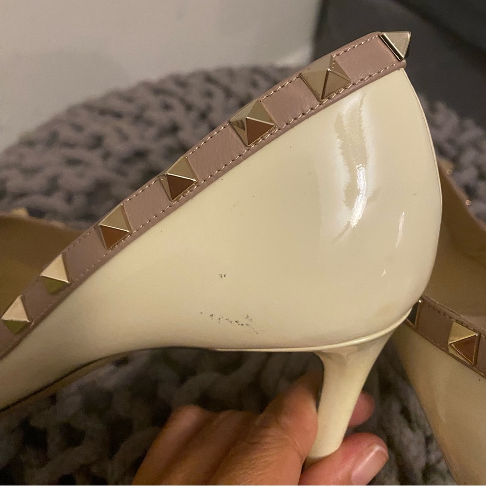 Valentino Studded heels cream size 40.5 - Picture 5 of 10